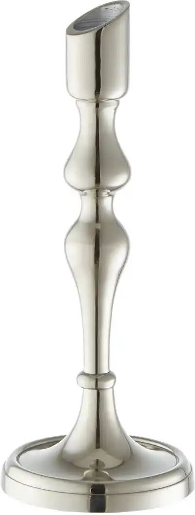 HOME STORY Kerzenhalter ¦ silber ¦ Aluminium ¦ Maße (cm): B: 9 H: 23 T: 9.0 Accessoires > Kerzen & Kerzenständer > Ker...