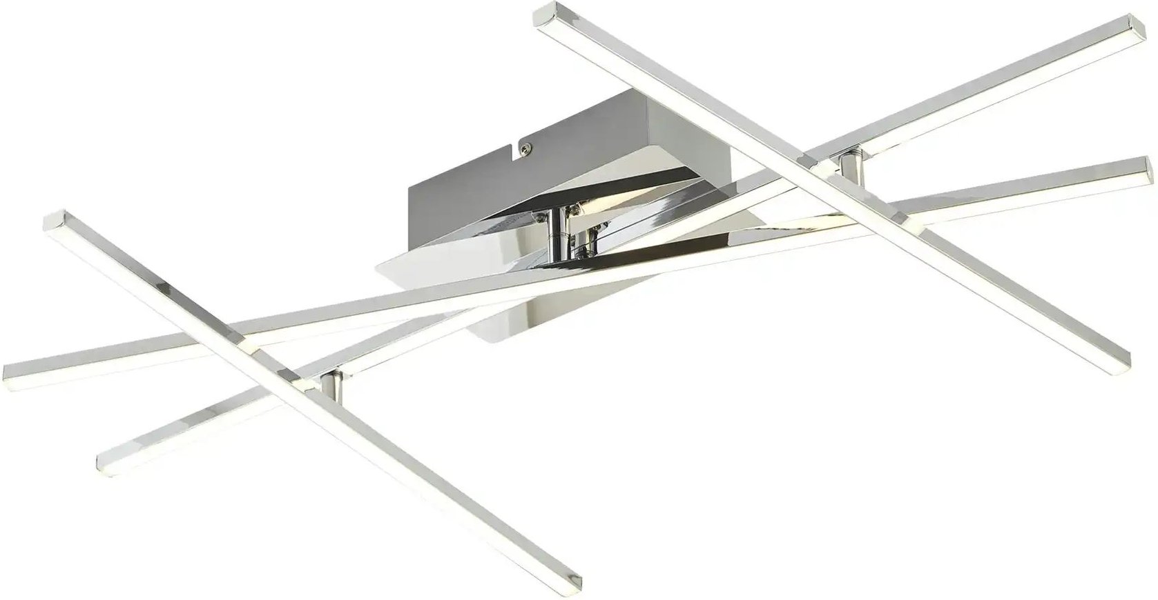Thumbnail - KHG LED-Deckenleuchte chrom ¦ silber ¦ Maße (cm): B: 73 H: 10,5 T: 50.0 Lampen & Leuchten > Deckenleuchten - Höffner