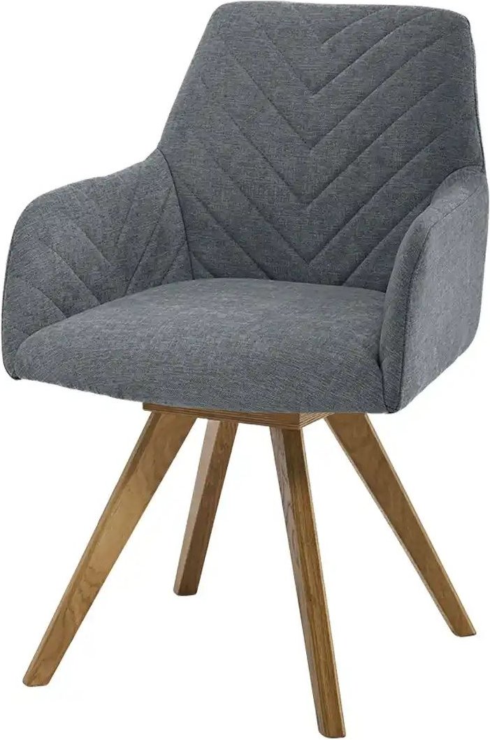 Woodford Esszimmerstuhl Delhi ¦ grau ¦ Maße (cm): B: 61 H: 88 T: 66.5 Stühle > Küchenstühle > Küchenstühle mit Armlehne...