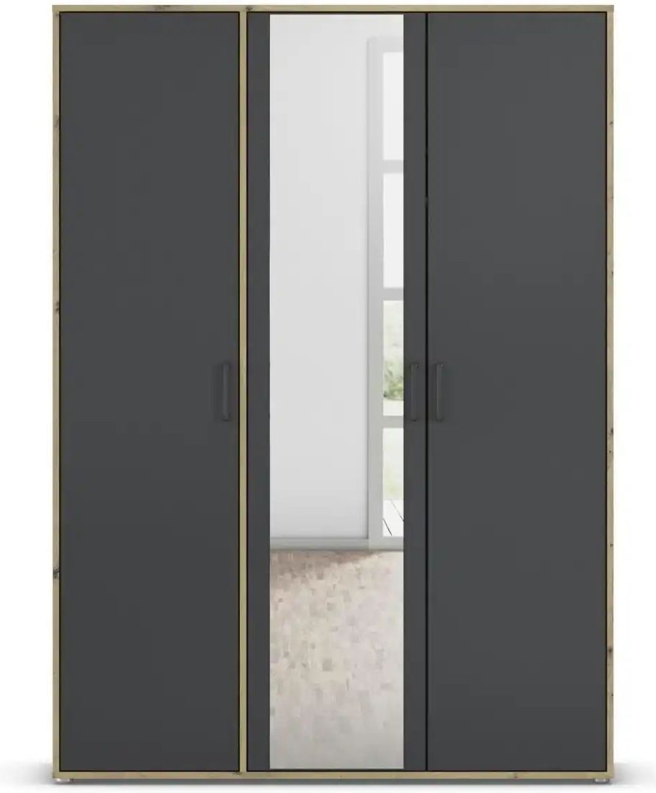 Drehtürenschrank Yarm ¦ braun ¦ Maße (cm): B: 140 H: 194 Schränke > Kleiderschränke > Drehtürenschränke - Höffner