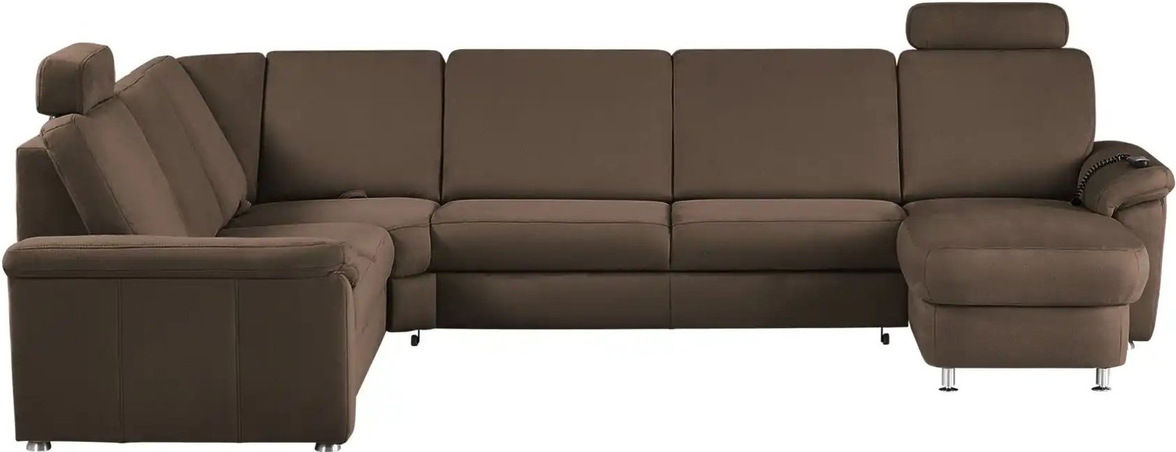 meinSofa Wohnlandschaft Mikrofaser Rita ¦ braun ¦ Maße (cm): B: 330 H: 91 T: 240.0 Polstermöbel > Sofas > Wohnlandschaft...
