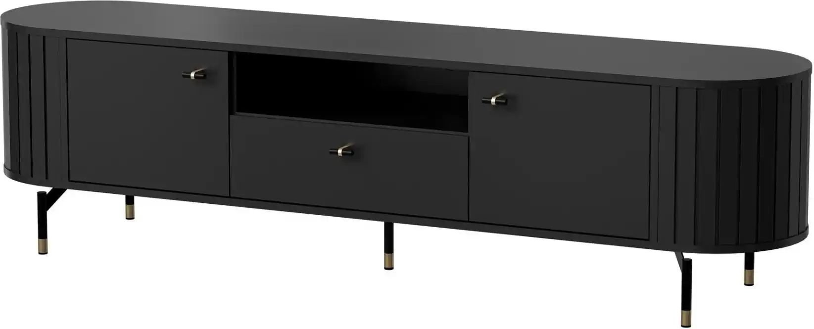 Lowboard Zante ¦ schwarz ¦ Maße (cm): B: 180 H: 49 Kommoden & Sideboards > Lowboards - Höffner