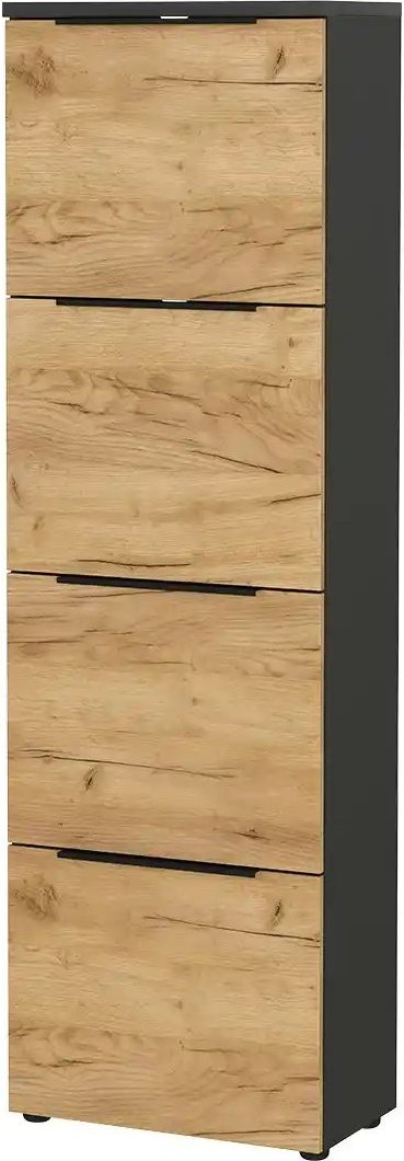 uno Schuhschrak Groven ¦ grau ¦ Maße (cm): B: 53 H: 171 T: 30.0 Garderoben & Kleiderstangen > Garderoben Schuhschränke ...