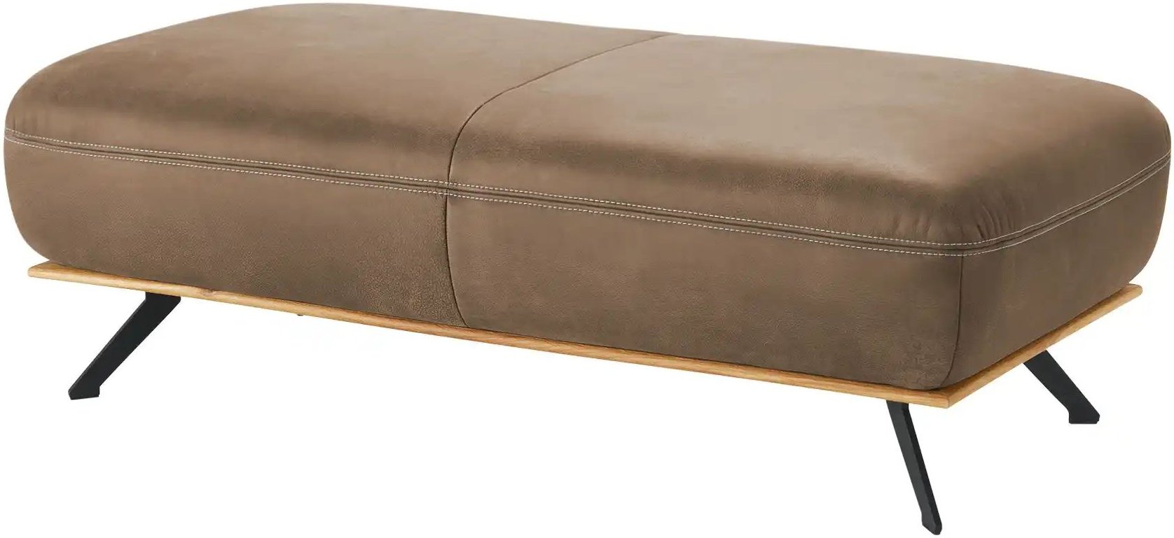 Thumbnail - meinSofa Hocker Fiona ¦ braun ¦ Maße (cm): B: 135 H: 43 T: 70.0 Polstermöbel > Hocker - Höffner