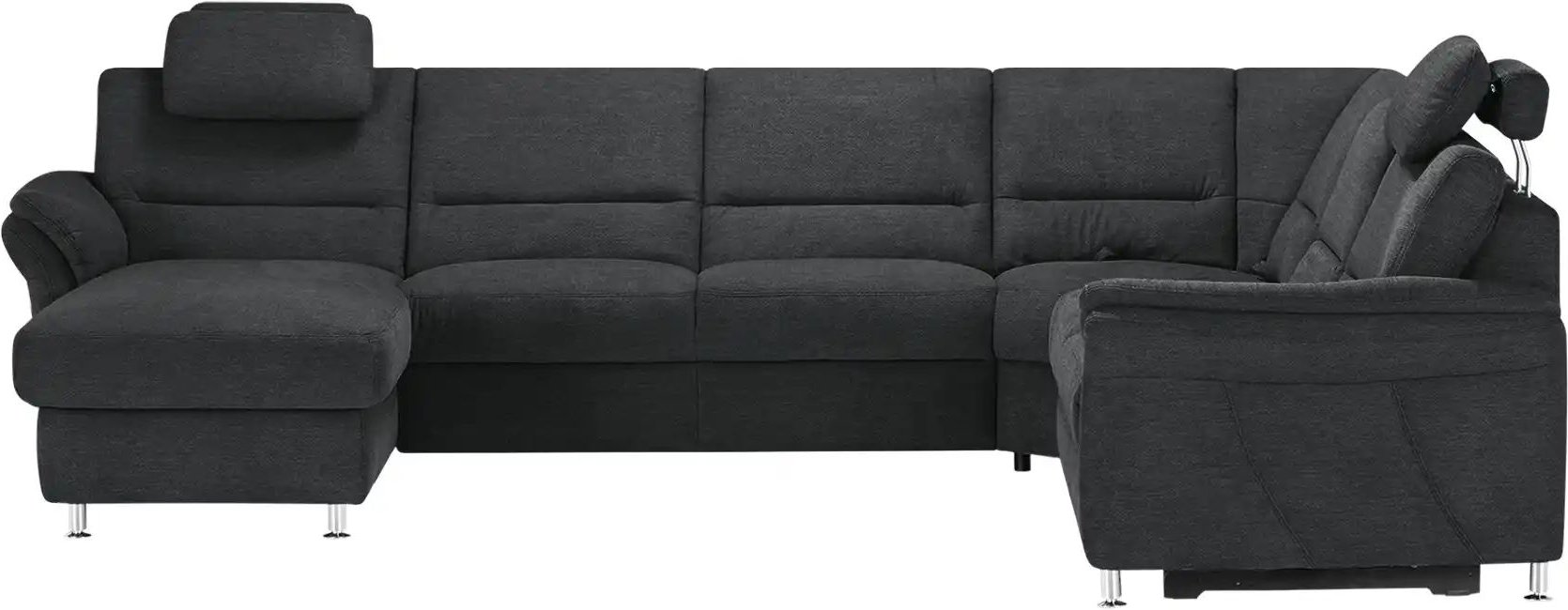 meinSofa Wohnlandschaft Donald ¦ schwarz ¦ Maße (cm): B: 335 H: 89 T: 262.0 Polstermöbel > Sofas > Wohnlandschaften - H...