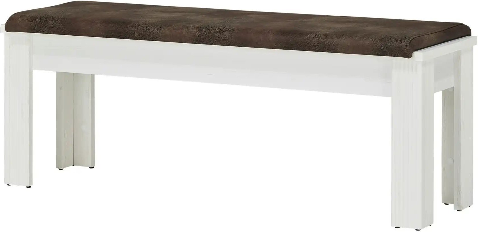 Bank Varese ¦ weiß ¦ Maße (cm): B: 126 H: 48 T: 41.0 Bänke > Einzelbänke - Höffner