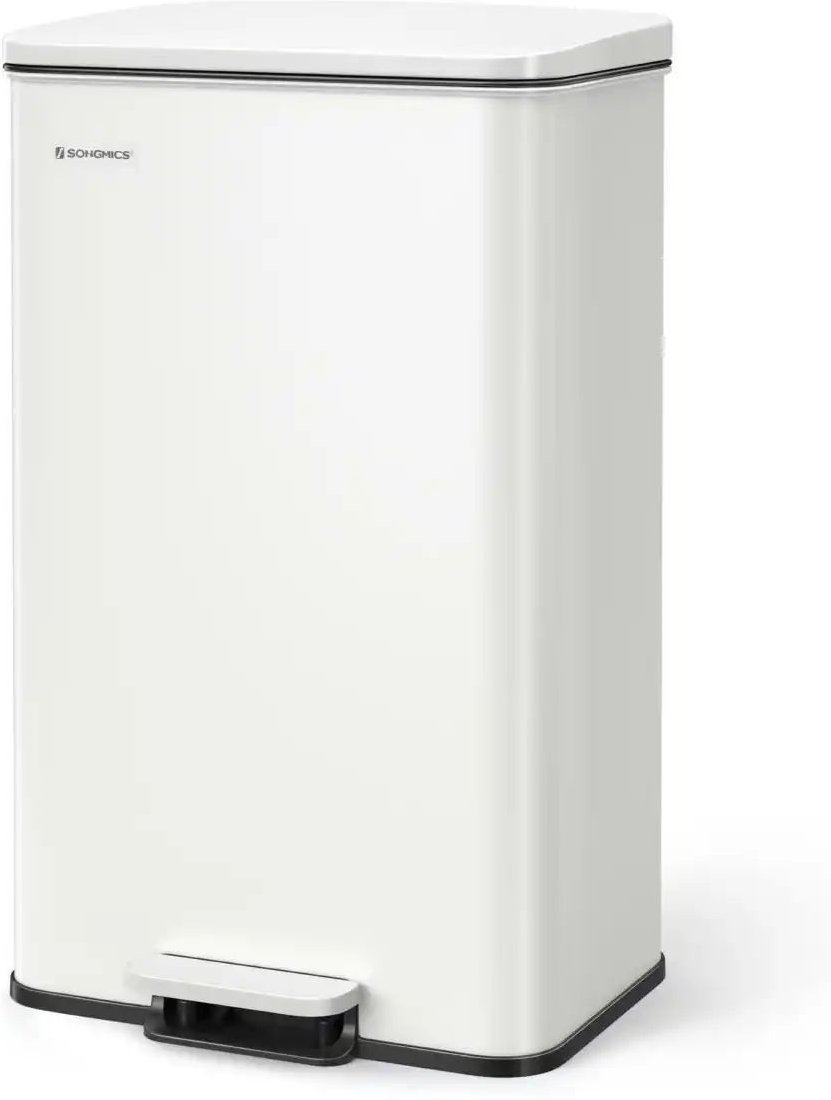 Thumbnail - Mülleimer ¦ weiß ¦ Metall ¦ Maße (cm): B: 34,8 H: 55,7 Küchenzubehör & Helfer > Abfallbehälter - Höffner