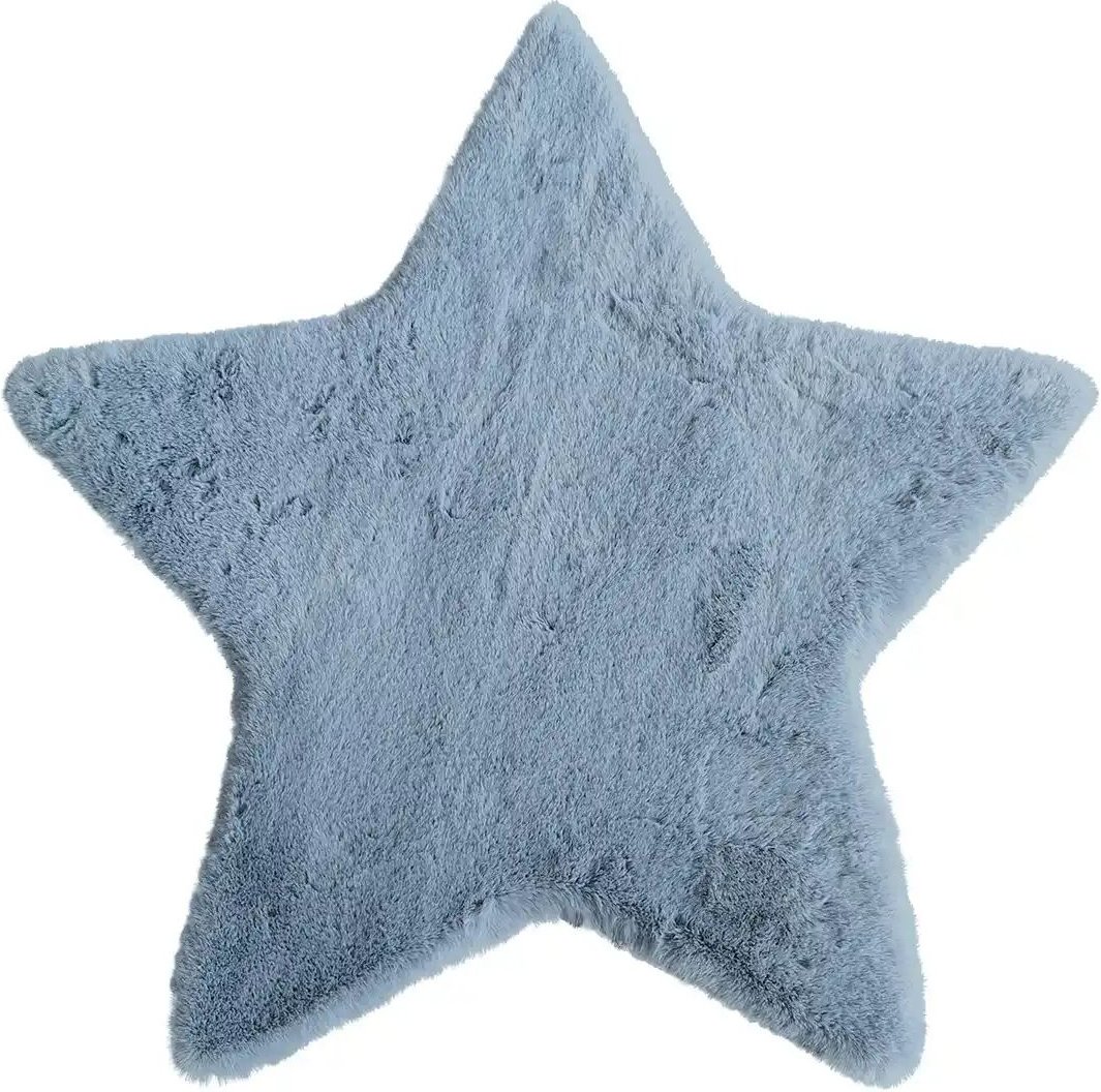 KJUT Kunstfell Bunny ¦ blau ¦ Synthetische Fasern ¦ Maße (cm): B: 60 Teppiche > Hochflorteppiche - Höffner