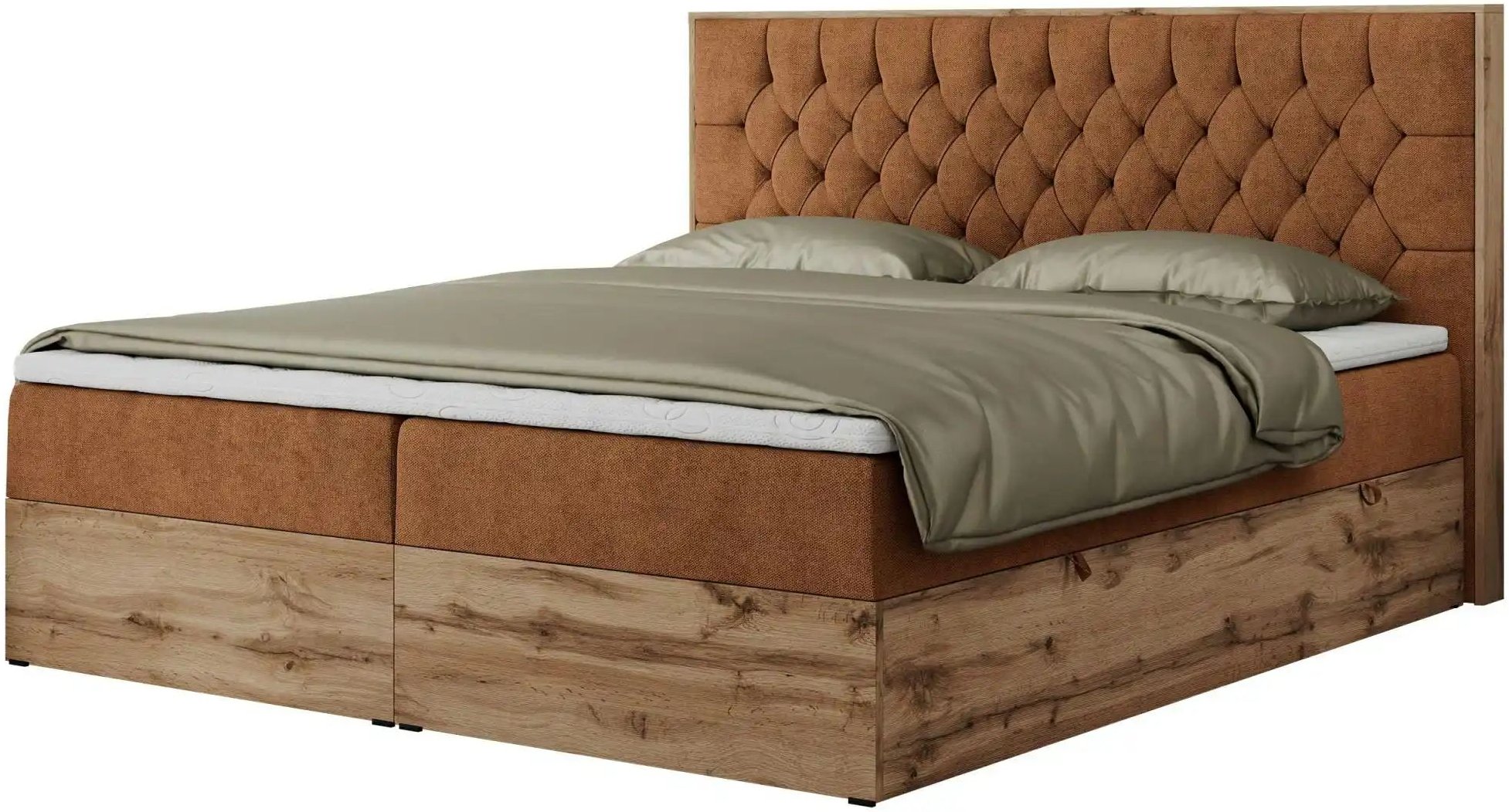 Thumbnail - Boxbett mit Bettkasten Amore ¦ orange ¦ Maße (cm): B: 188 H: 115 Betten > Komfortbetten - Höffner