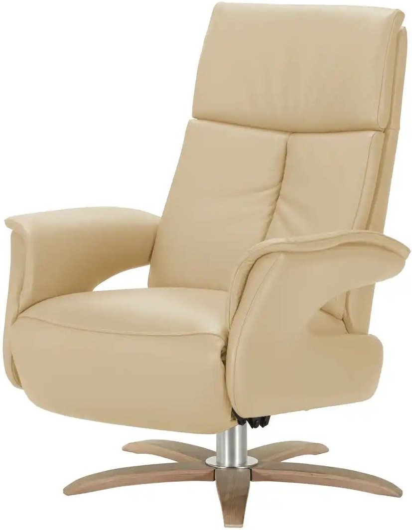 Nils Olsen Relaxsessel aus Leder Lia ¦ creme ¦ Maße (cm): B: 78 H: 108 T: 86.0 Polstermöbel > Sessel > Relaxsessel - Hö...