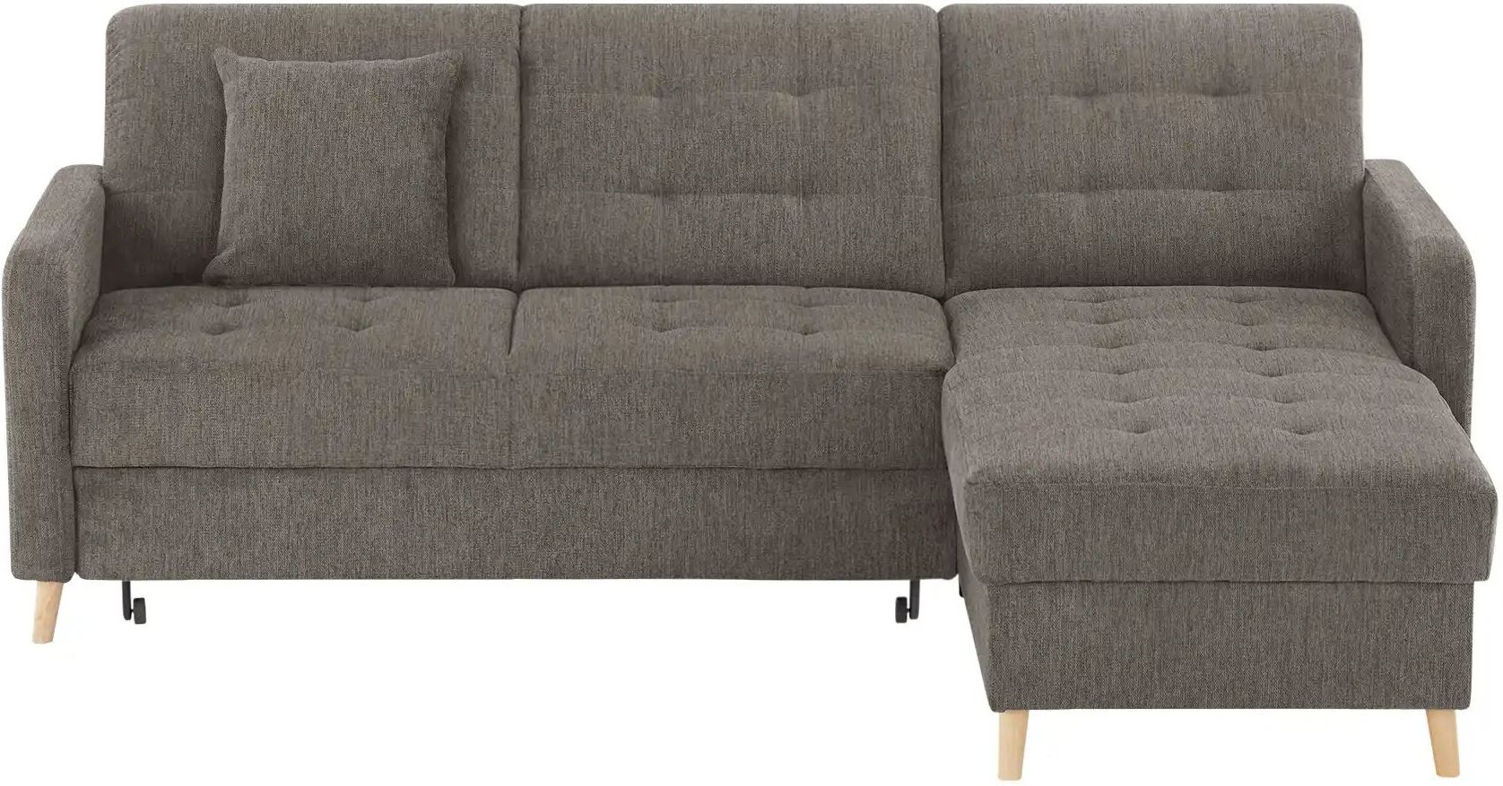 Ecksofa mit Schlaffunktion Venus ¦ braun ¦ Maße (cm): B: 222 H: 87 T: 162.0 Polstermöbel > Sofas > Ecksofas - Höffner