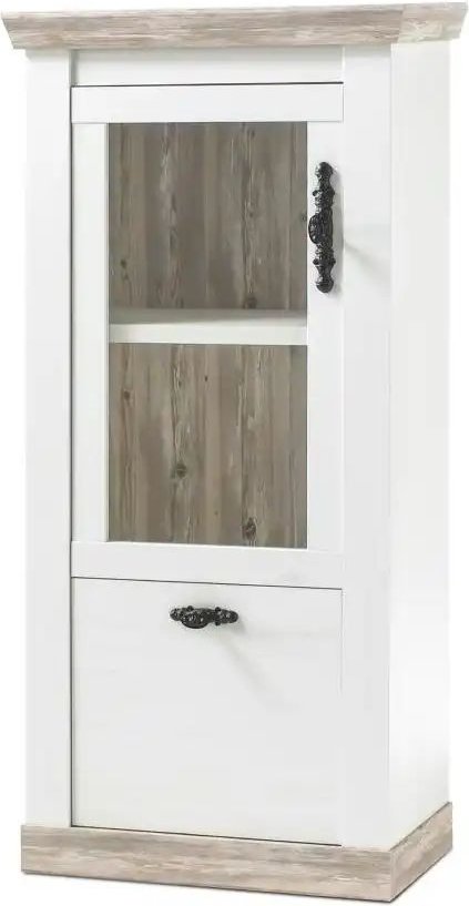 Vitrine Roble ¦ weiß ¦ Maße (cm): B: 70 H: 146 T: 37.0 Schränke > Vitrinen - Höffner