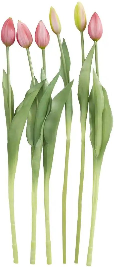 Tulpenbund  7-fach   ¦ rosa/pink ¦ Kunststoff,PVC ¦ Maße (cm): H: 44 Accessoires > Kunstblumen - Höffner