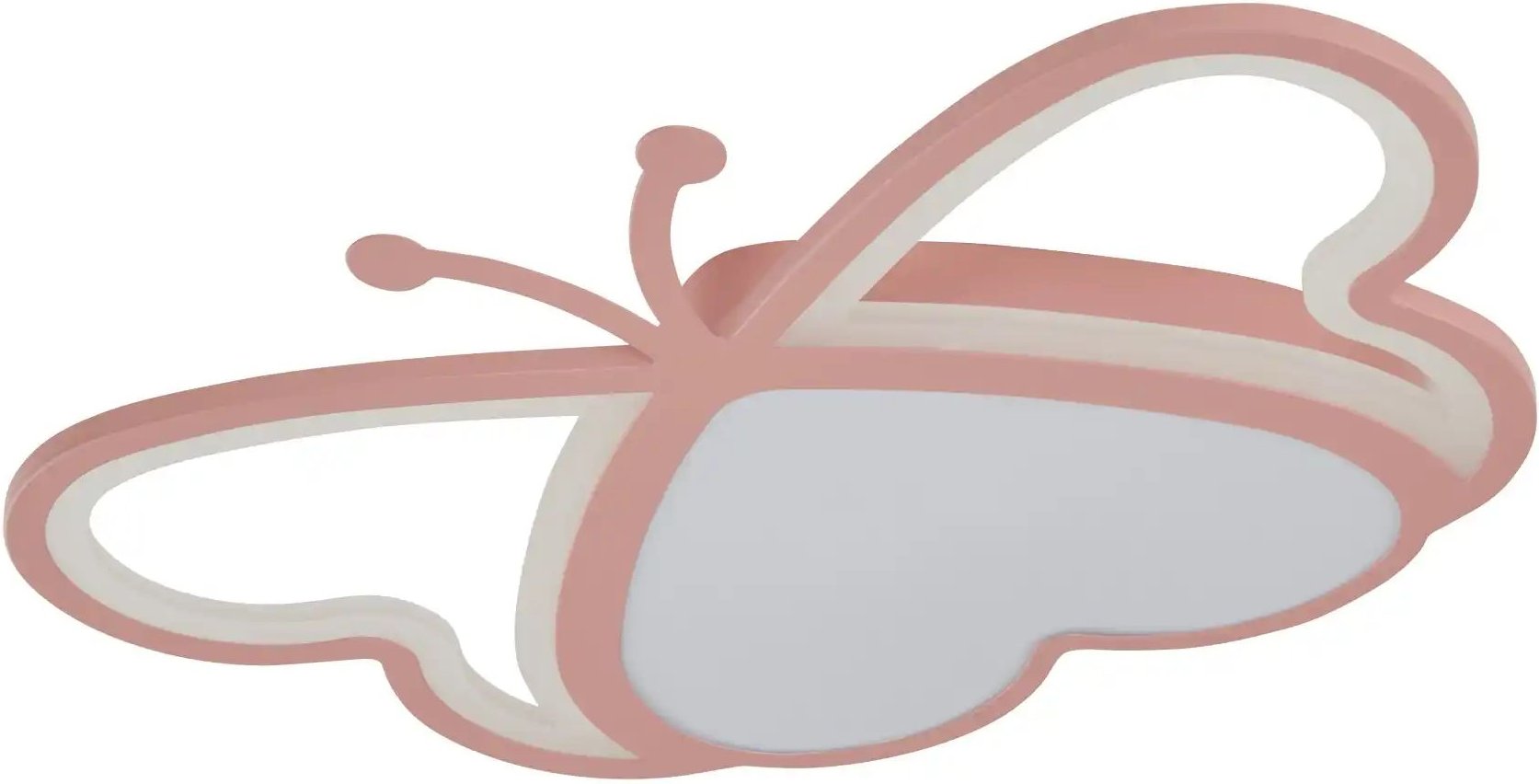 KHG Deckenleuchte ¦ rosa/pink ¦ Maße (cm): B: 60 H: 6 T: 40.0 Lampen & Leuchten > Deckenleuchten - Höffner