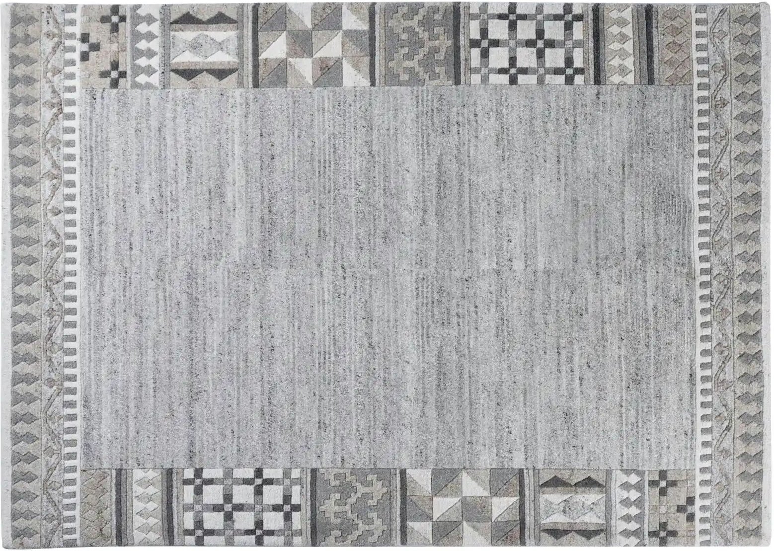 THEKO Wollteppich  Nakarta ¦ grau ¦ Wolle ¦ Maße (cm): B: 90 H: 1 Teppiche > Wohnteppiche - Höffner