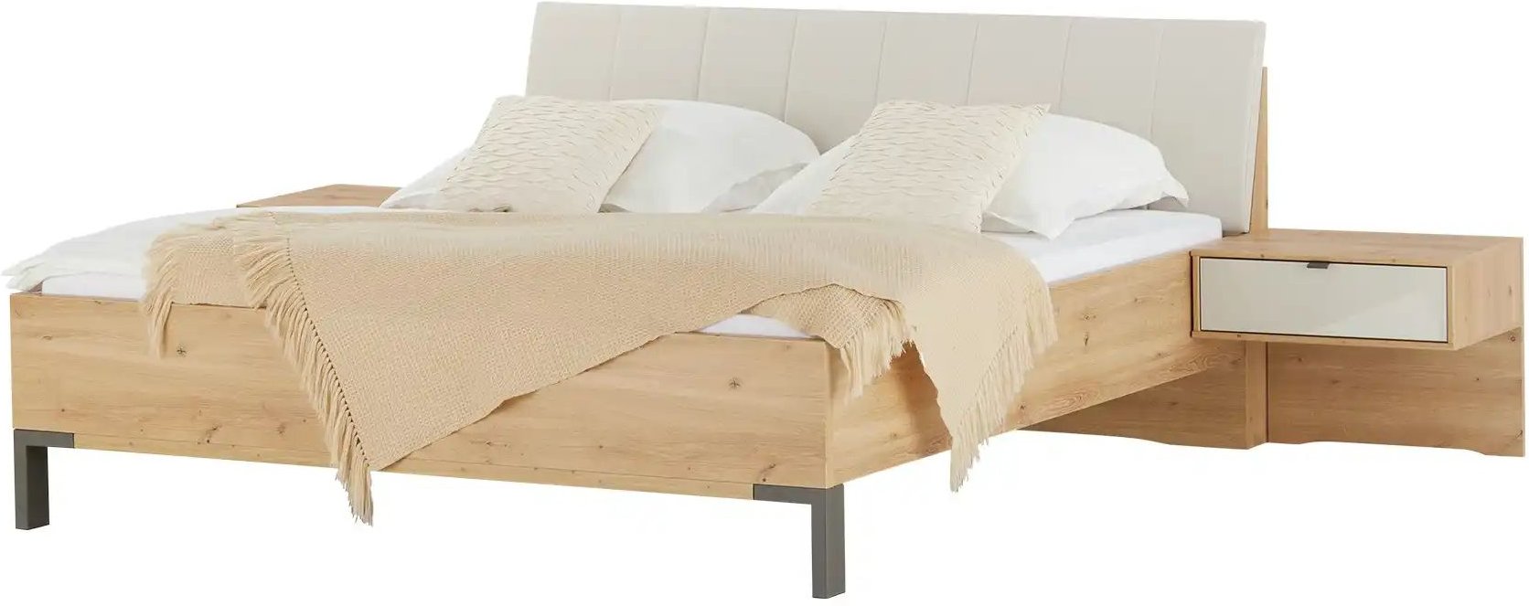 uno Bettanlage 3-teilig Nefi ¦ holzfarben ¦ Maße (cm): B: 169 H: 97 Betten > Komfortbetten - Höffner