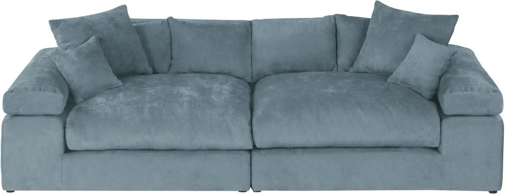 smart Big Sofa im modernem Cord Lianea ¦ blau ¦ Maße (cm): B: 260 H: 86 T: 133.0 Polstermöbel > Sofas > 2-Sitzer - Höffn...