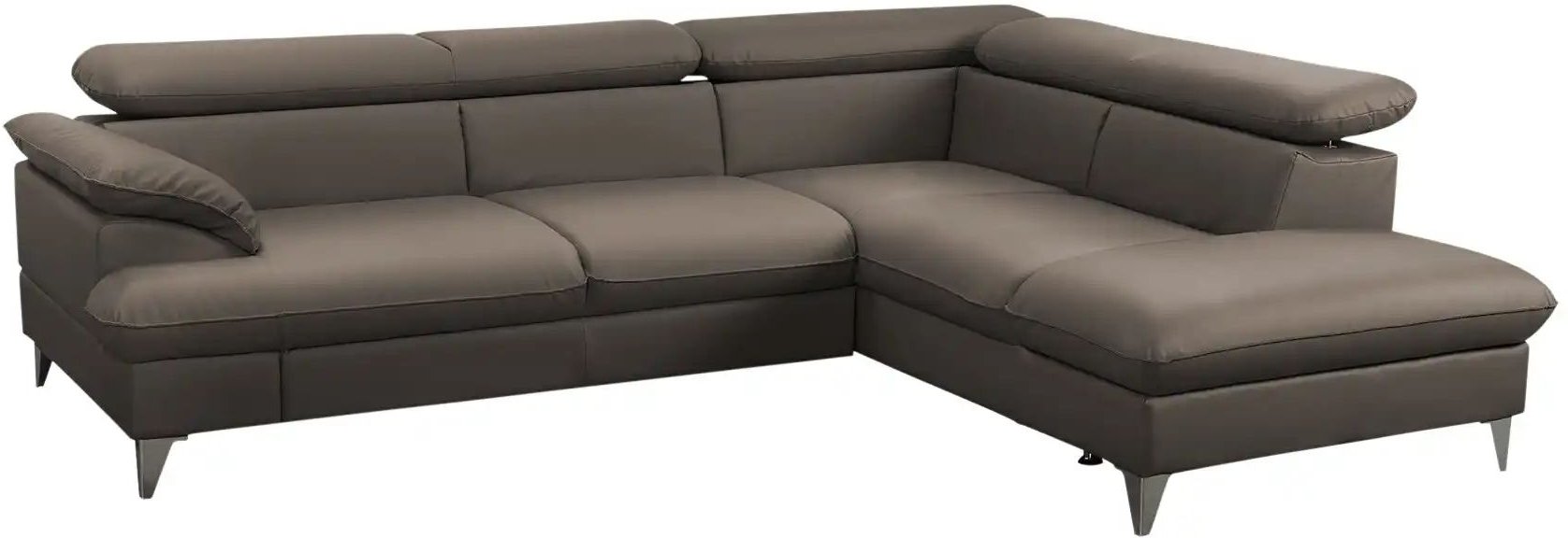 uno Ecksofa aus Kunstleder David ¦ braun ¦ Maße (cm): B: 256 H: 74 T: 208.0 Polstermöbel > Sofas > Ecksofas - Höffner