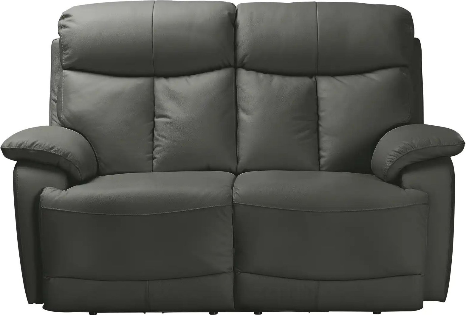 Wohnwert Sofa 2-sitzig aus Echtleder Ambra ¦ grau ¦ Maße (cm): B: 158 H: 102 T: 102.0 Polstermöbel > Sofas > 2-Sitzer - ...