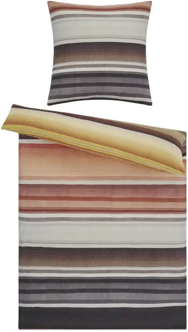 Thumbnail - como Satin Bettwäsche Vintage Blossom Stripes ¦ mehrfarbig ¦ Maße (cm): B: 135 Bettwaren > Bettwäsche > Bettwäsche ganz...