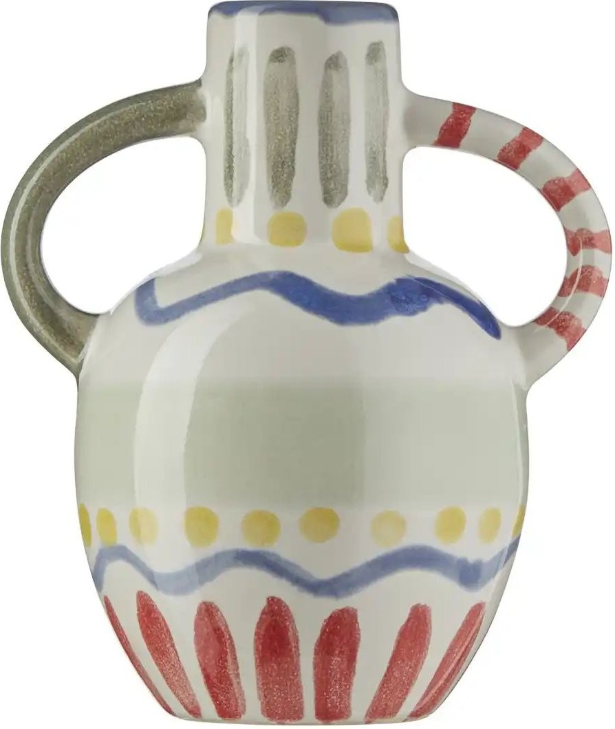 HOME STORY Vase ¦ mehrfarbig ¦ Steingut ¦ Maße (cm): B: 9,5 H: 15 Accessoires > Vasen - Höffner