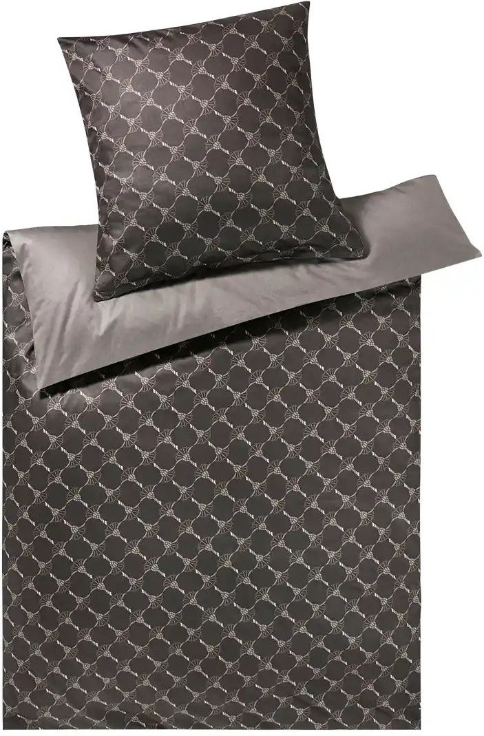 JOOP! Mako Satin Bettwäsche Cornflower Double ¦ schwarz ¦ Maße (cm): B: 135 Bettwaren > Bettwäsche > Bettwäsche ganzjäh...