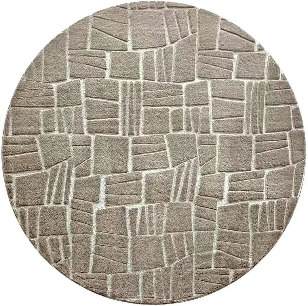 Thumbnail - como Hochflorteppich Stone Soft ¦ braun ¦ Synthetische Fasern ¦ Maße (cm): H: 1,2 Ø: 160 Teppiche > Einfarbige Teppich...