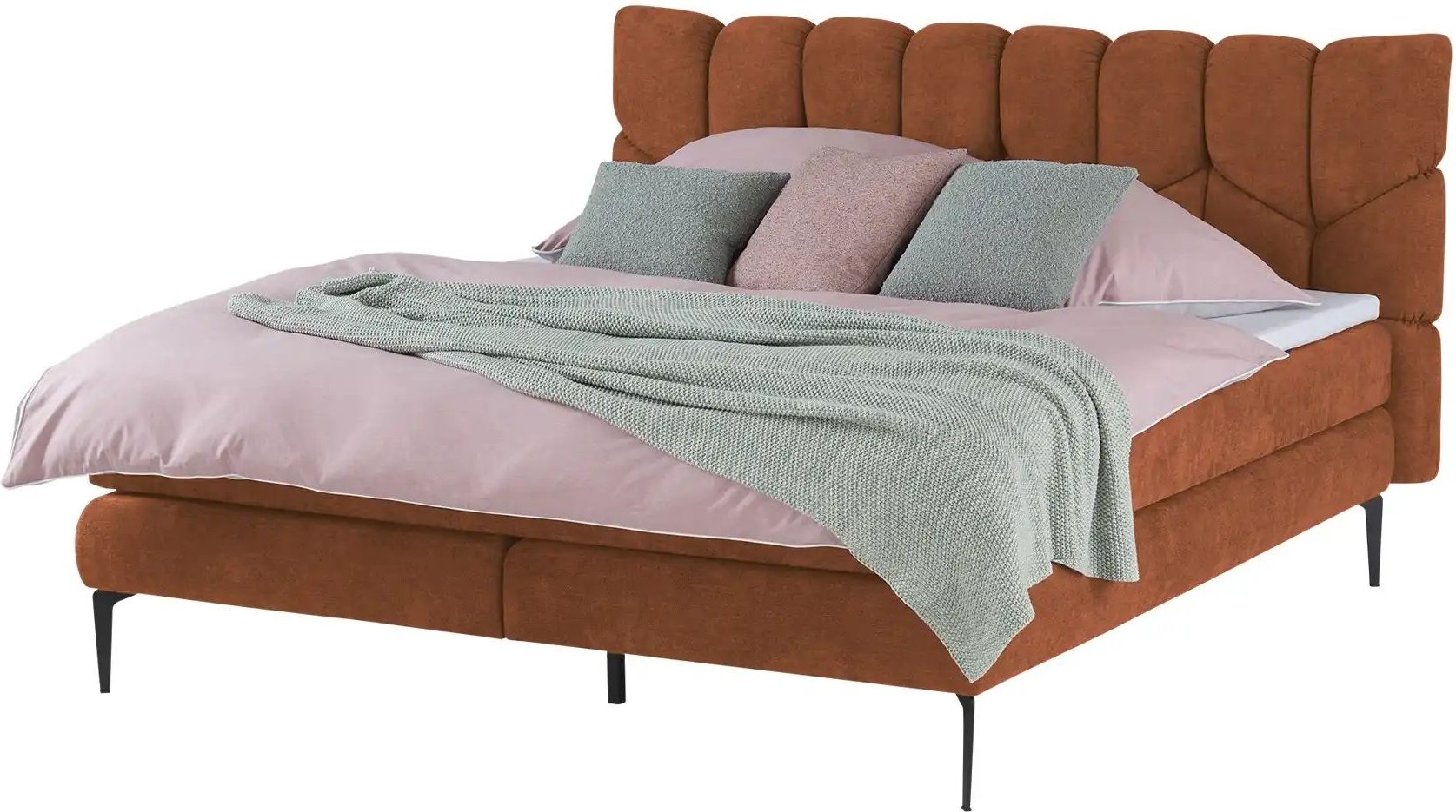 switch Boxspringbett Bari ¦ orange ¦ Maße (cm): B: 155 H: 110 Betten > Boxspringbetten - Höffner