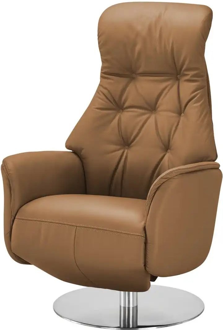 Nils Olsen Funktionssessel aus Echtleder Arend ¦ braun ¦ Maße (cm): B: 74 H: 114 T: 80.0 Polstermöbel > Sessel > Relaxse...