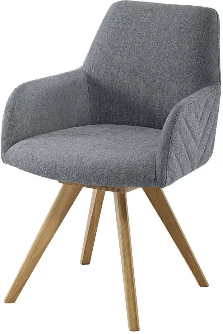 Woodford Esszimmerstuhl Delhi ¦ grau ¦ Maße (cm): B: 61 H: 88 T: 66.5 Stühle > Küchenstühle > Küchenstühle mit Armlehne...