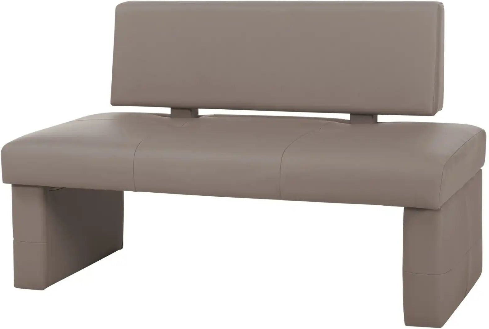 Woodford Kunstleder-Bank Seta ¦ beige ¦ Maße (cm): B: 150 H: 88 T: 64.0 Bänke > Einzelbänke - Höffner