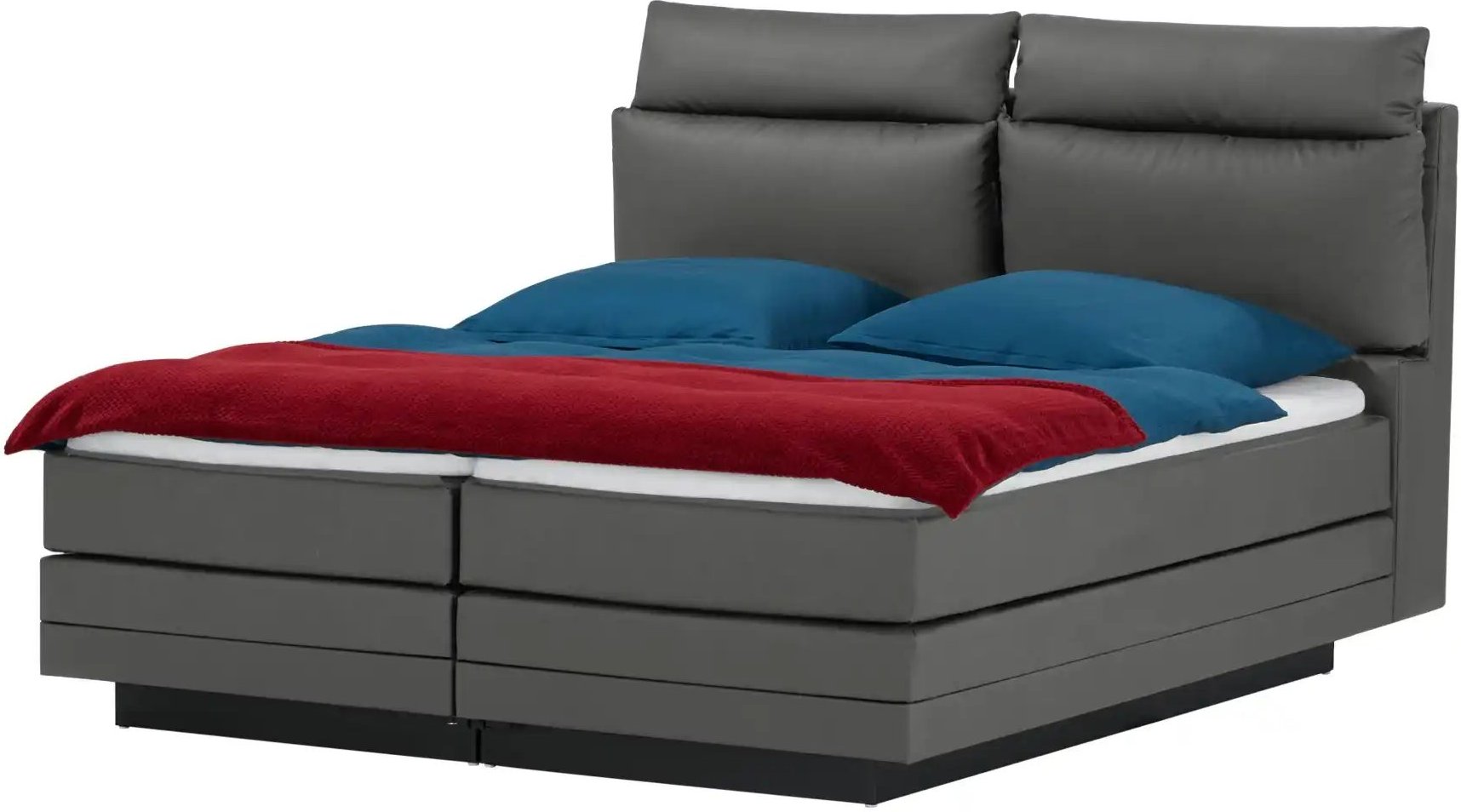 Motor-Boxspringbett Hardego ¦ grau ¦ Maße (cm): B: 200 H: 118 Betten > Boxspringbetten - Höffner