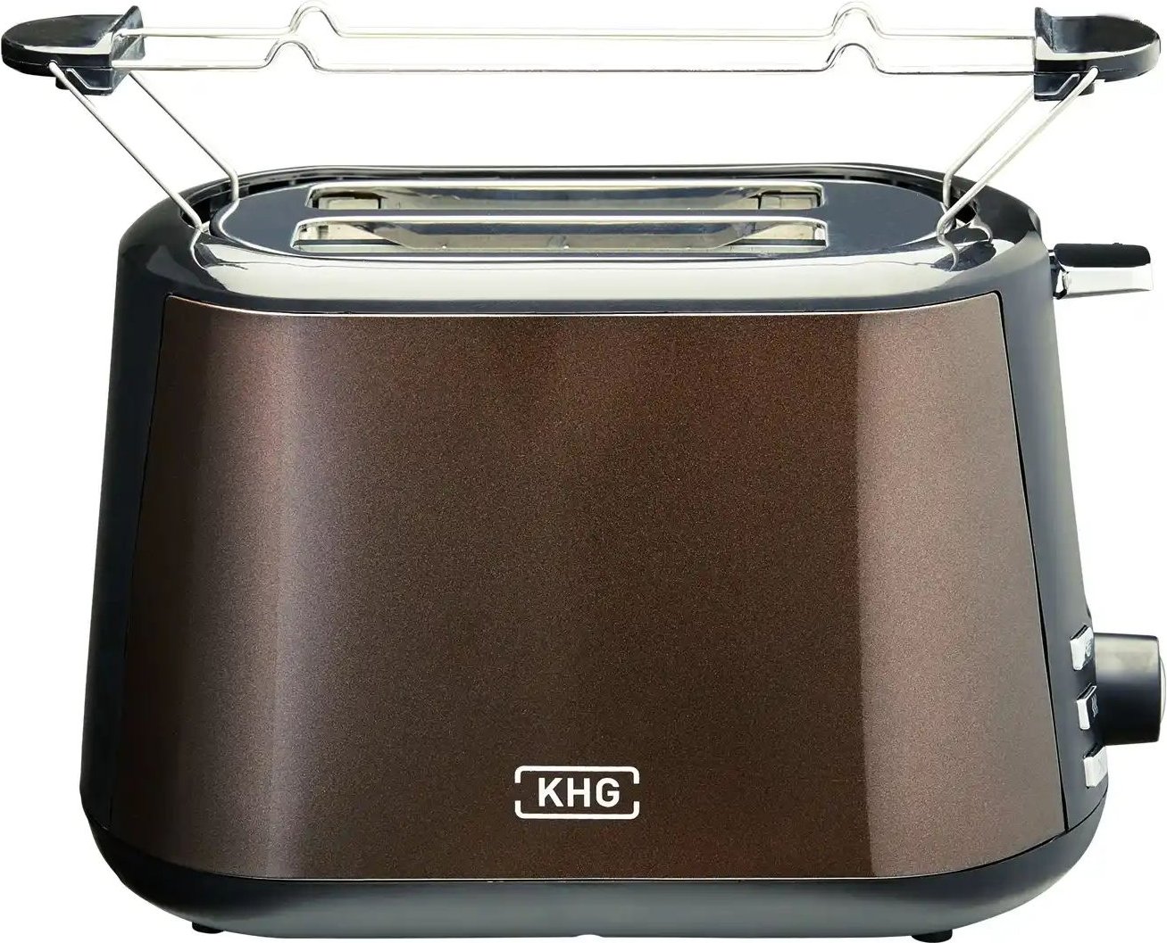 KHG Toaster TO-806(MMS) ¦ braun ¦ Kunststoff ¦ Maße (cm): B: 28,1 H: 17,6 T: 17.6 Elektrokleingeräte > Toaster - Höffne...