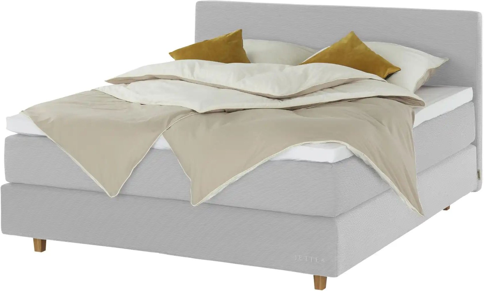 Jette Home Boxspringbett Jette Flex ¦ grau ¦ Maße (cm): B: 185 H: 110,5 Betten > Boxspringbetten - Höffner