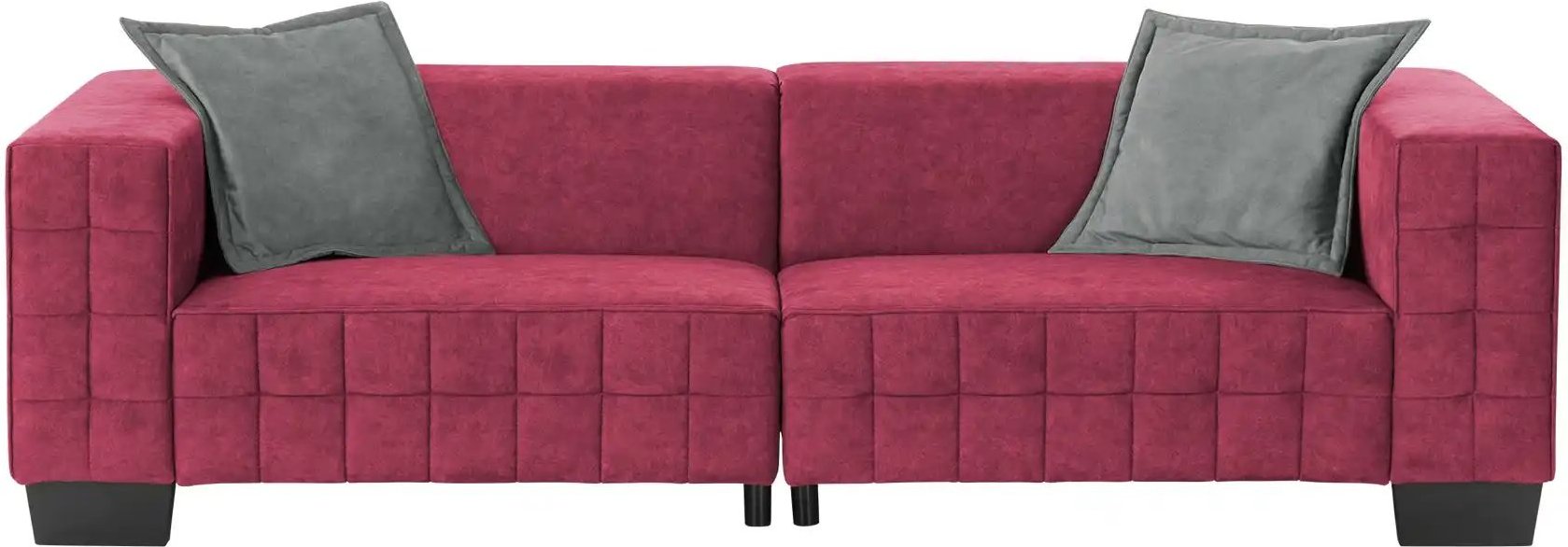 Thumbnail - smart Big Sofa Delilah ¦ rot ¦ Maße (cm): B: 255 H: 69 T: 106.0 Polstermöbel > Sofas > 2-Sitzer - Höffner