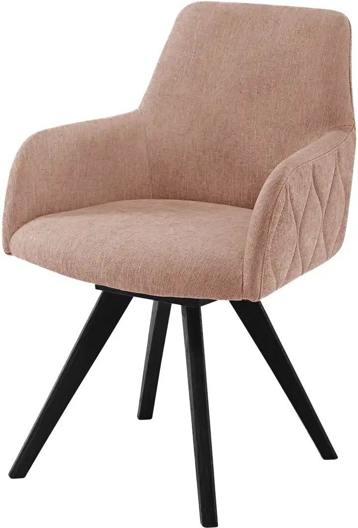 Woodford Esszimmerstuhl Damask ¦ rosa/pink ¦ Maße (cm): B: 61 H: 88 T: 66.5 Stühle > Küchenstühle > Küchenstühle mit Ar...