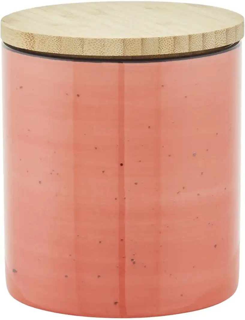 Peill+Putzler Aufbewahrungsdose Genua ¦ rot ¦ Porzellan,Bambus ¦ Maße (cm): H: 11,8 Ø: 10 Küchenzubehör & Helfer > Küc...