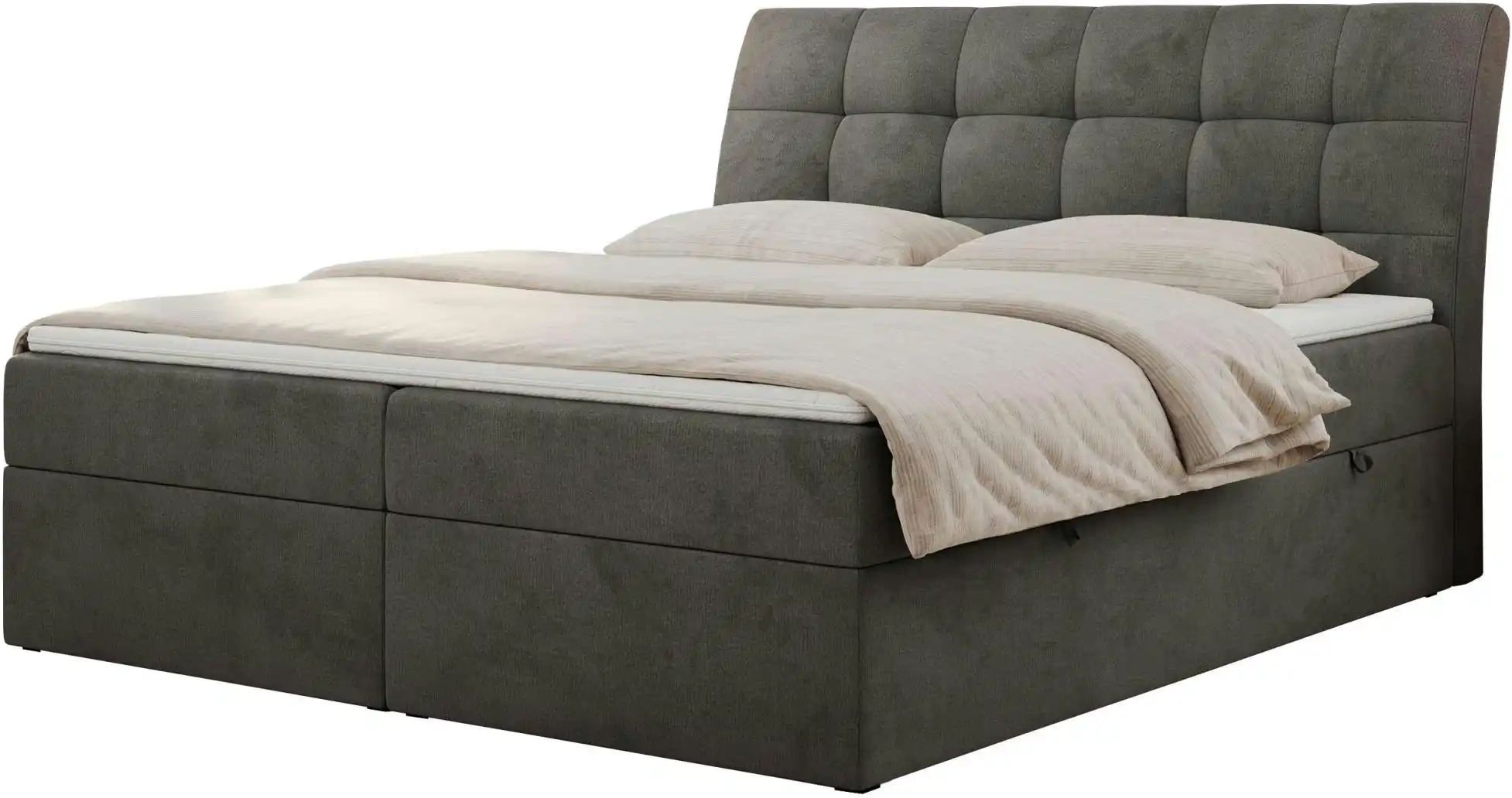 Boxbett mit Bettkasten Diegos ¦ grau ¦ Maße (cm): B: 140 H: 118 Betten > Komfortbetten - Höffner