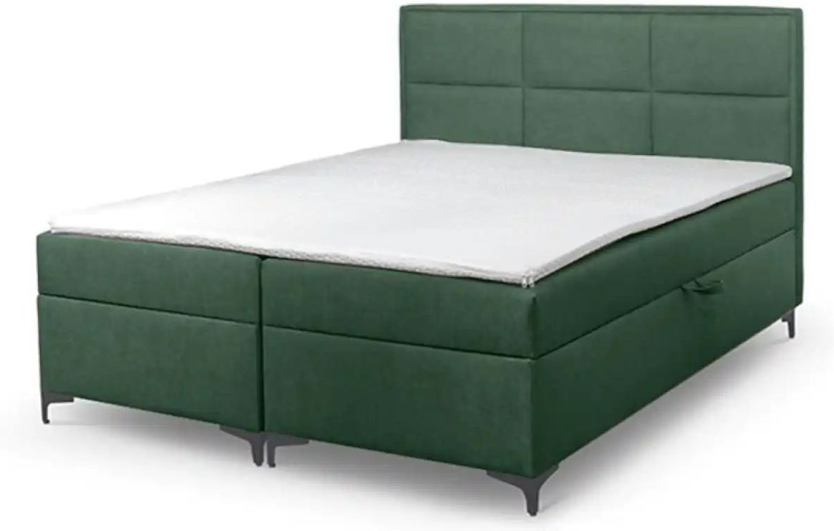 Boxbett mit Bettkasten Vaduz ¦ grün ¦ Maße (cm): B: 180 H: 110 Betten > Komfortbetten - Höffner