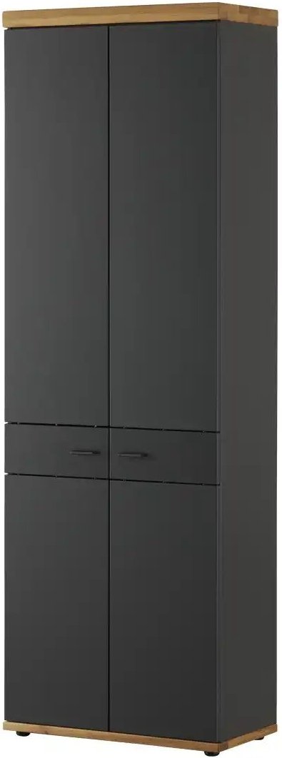 Thumbnail - Garderobenschrank Mirow ¦ schwarz ¦ Maße (cm): B: 70 H: 211 T: 37.0 Schränke > Dielenschränke - Höffner