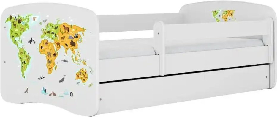 Bett Weltkarte ¦ weiß ¦ Maße (cm): B: 80 H: 61 Betten > Bettgestelle - Höffner