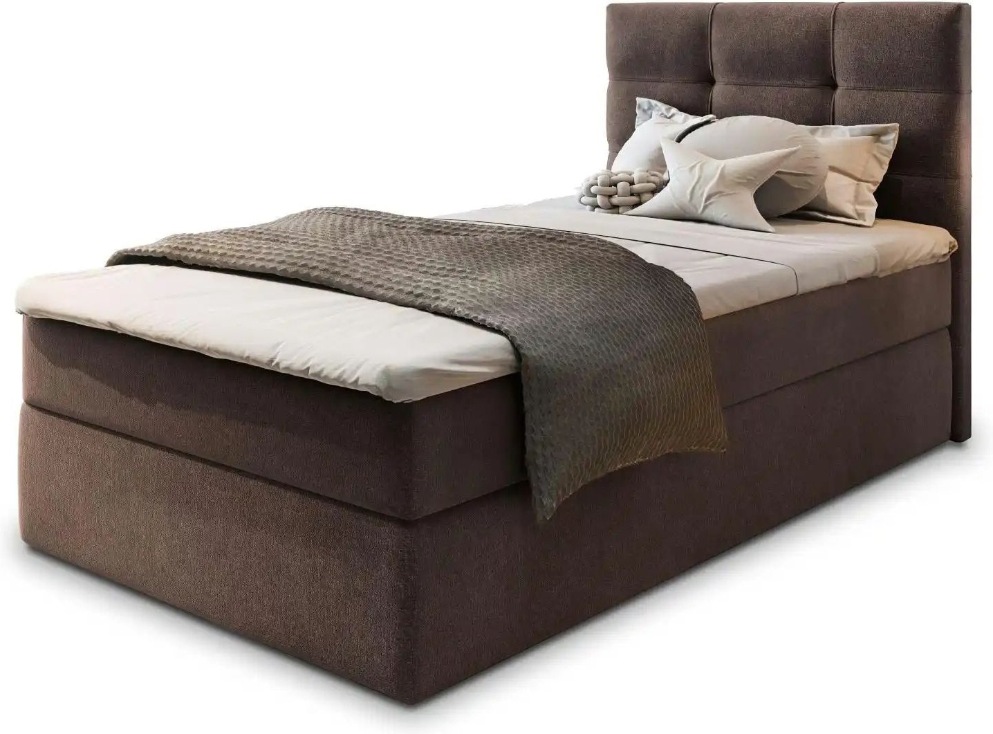 MASSENO Boxbett mit Bettkasten Glos ¦ braun ¦ Maße (cm): B: 100 H: 98 Betten > Polsterbetten - Höffner