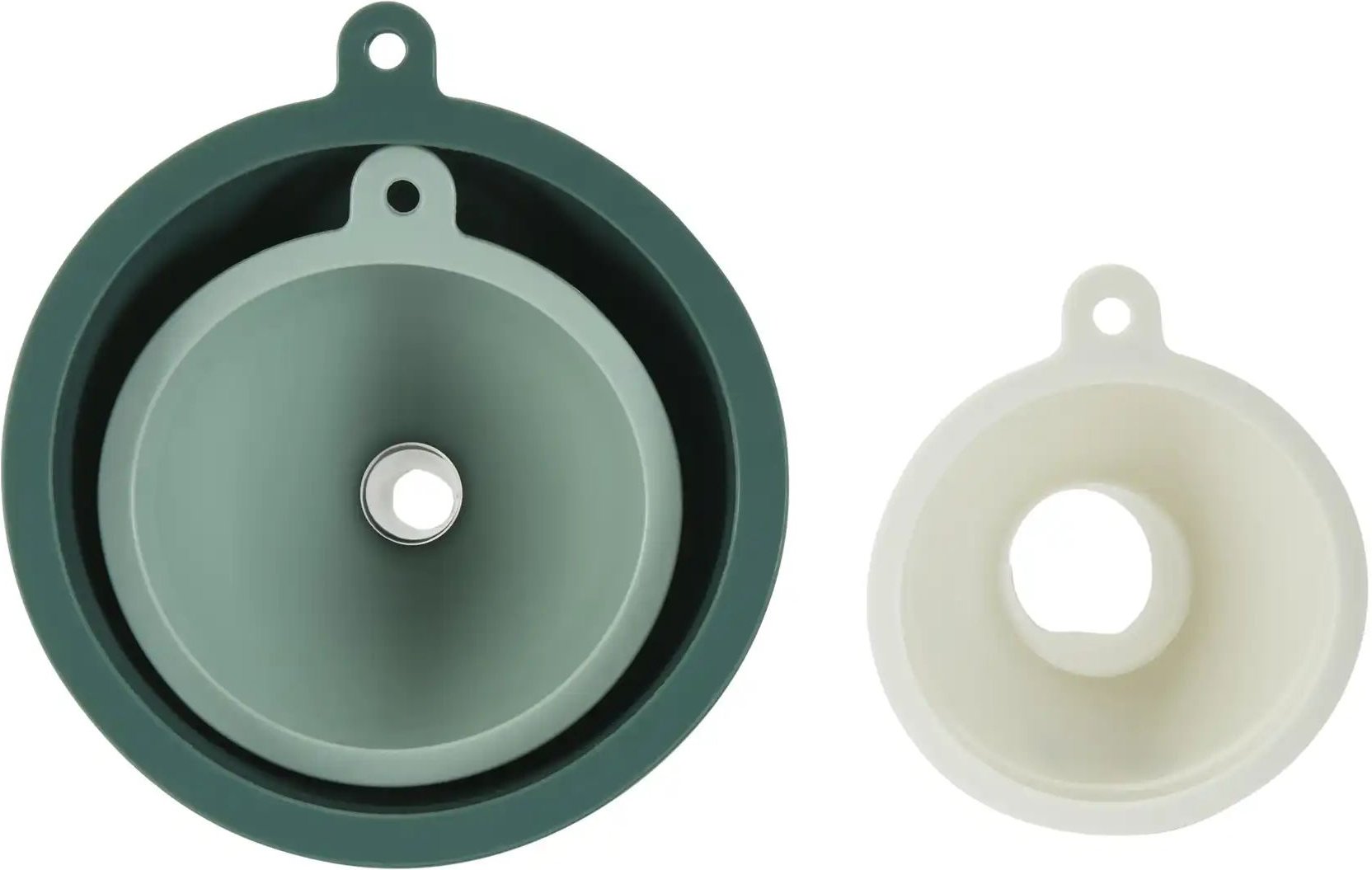 KHG Trichterset ¦ grün ¦ Silikon ¦ Maße (cm): B: 12,5 H: 12,5 T: 20.0 Küchenzubehör & Helfer > Küchenhelfer - Höffner