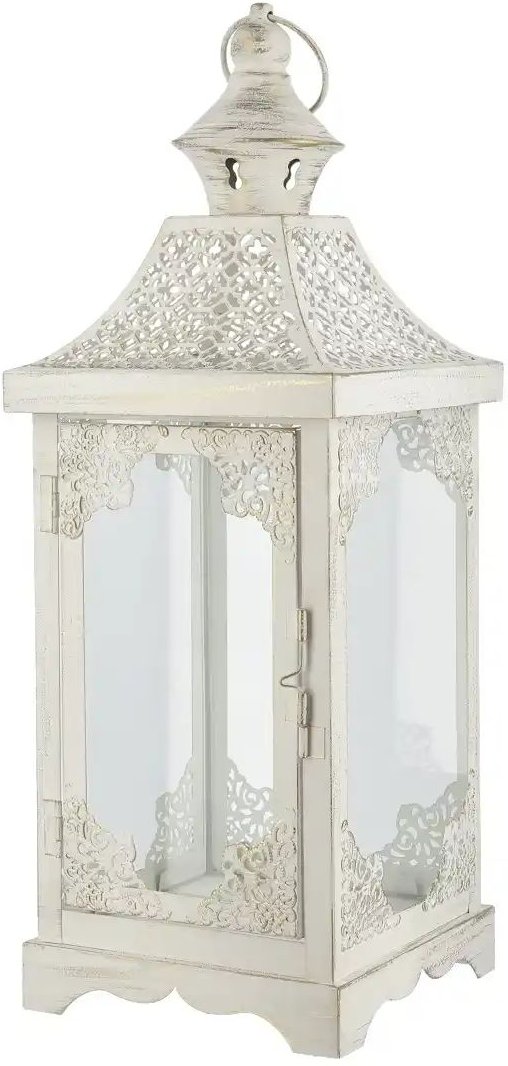 Laterne ¦ creme ¦ Metall,Glas ¦ Maße (cm): B: 16,5 H: 45 T: 16.5 Accessoires > Kerzen & Kerzenständer - Höffner