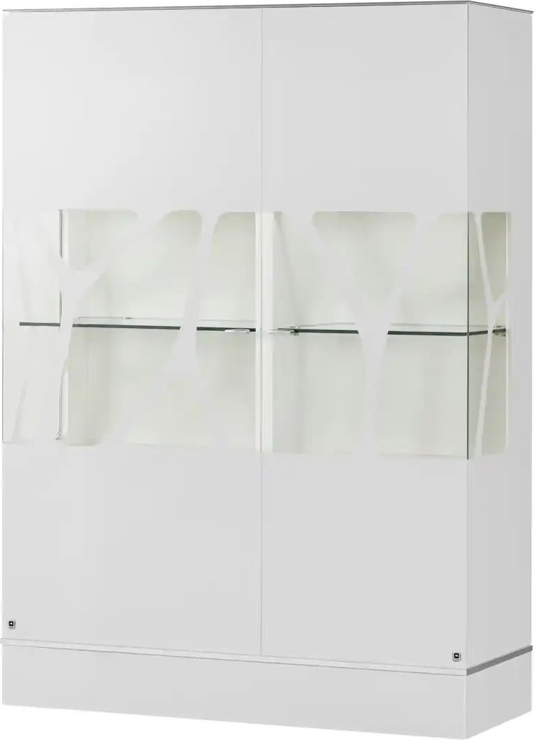 Thumbnail - LEONARDO Highboard Cube ¦ weiß ¦ Maße (cm): B: 110 H: 158 T: 42.0 Kommoden & Sideboards > Highboards - Höffner