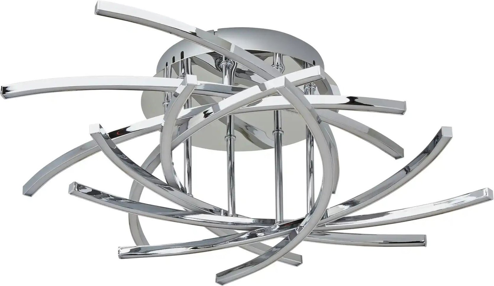 Thumbnail - Meisterleuchten LED-Deckenleuchte chrom ¦ silber ¦ Maße (cm): H: 20 Ø: 59 Lampen & Leuchten > Deckenleuchten - Höffn...