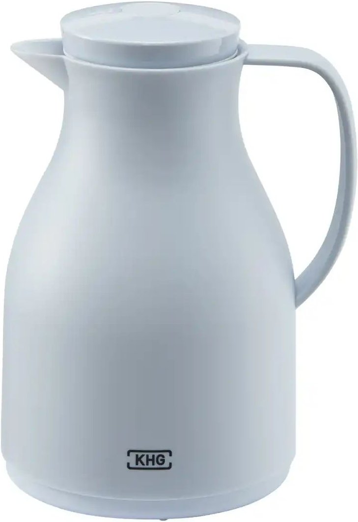 KHG Isolierkanne 1 l Anton ¦ blau ¦ Kunststoff,Glas ¦ Maße (cm): H: 24 Ø: 14 Kaffee & Tee > Kaffee- & Isolierkannen - ...