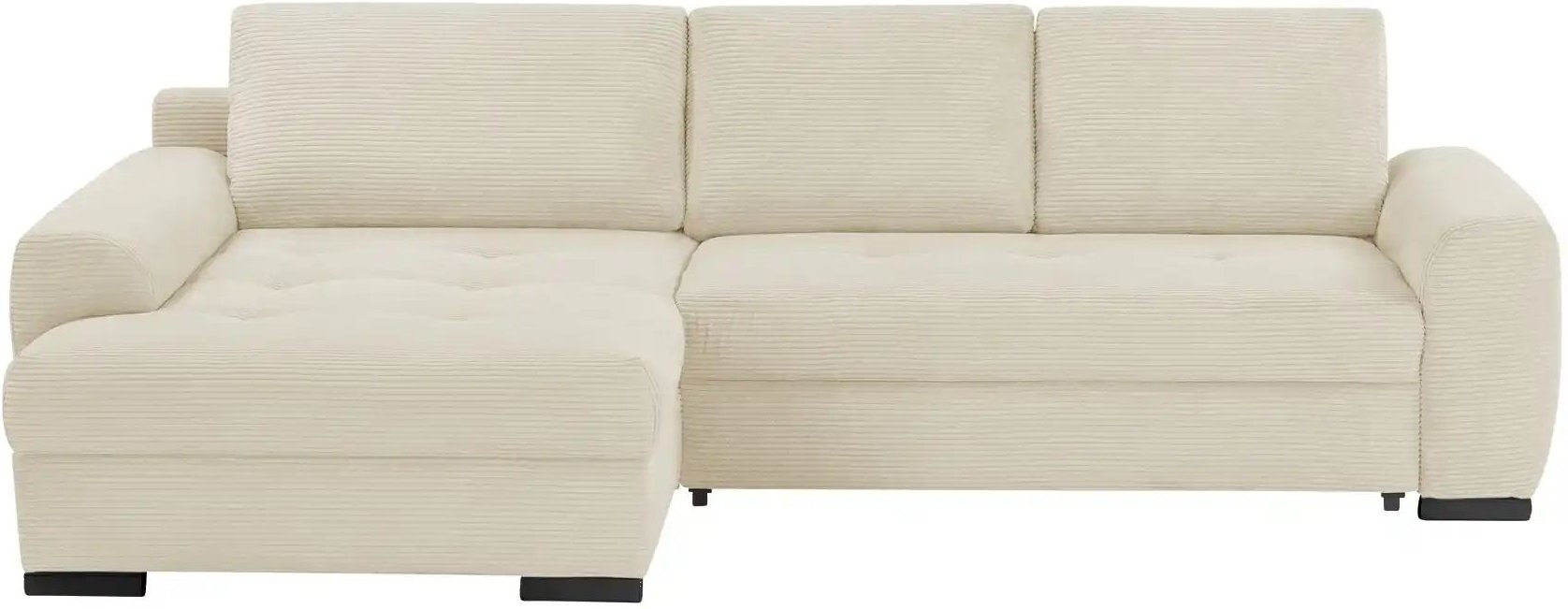 bobb Ecksofa in kuscheligem Cordstoff Soumia ¦ creme ¦ Maße (cm): B: 283 H: 91 T: 181.0 Polstermöbel > Sofas > Ecksofas ...