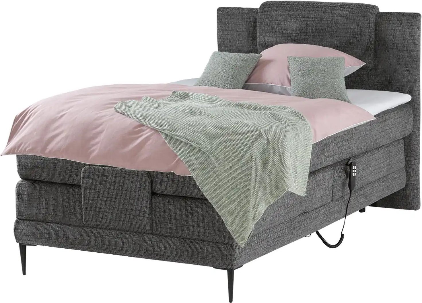 switch Motor-Boxspringbett Wave ¦ schwarz ¦ Maße (cm): B: 130 H: 111 Betten > Boxspringbetten - Höffner