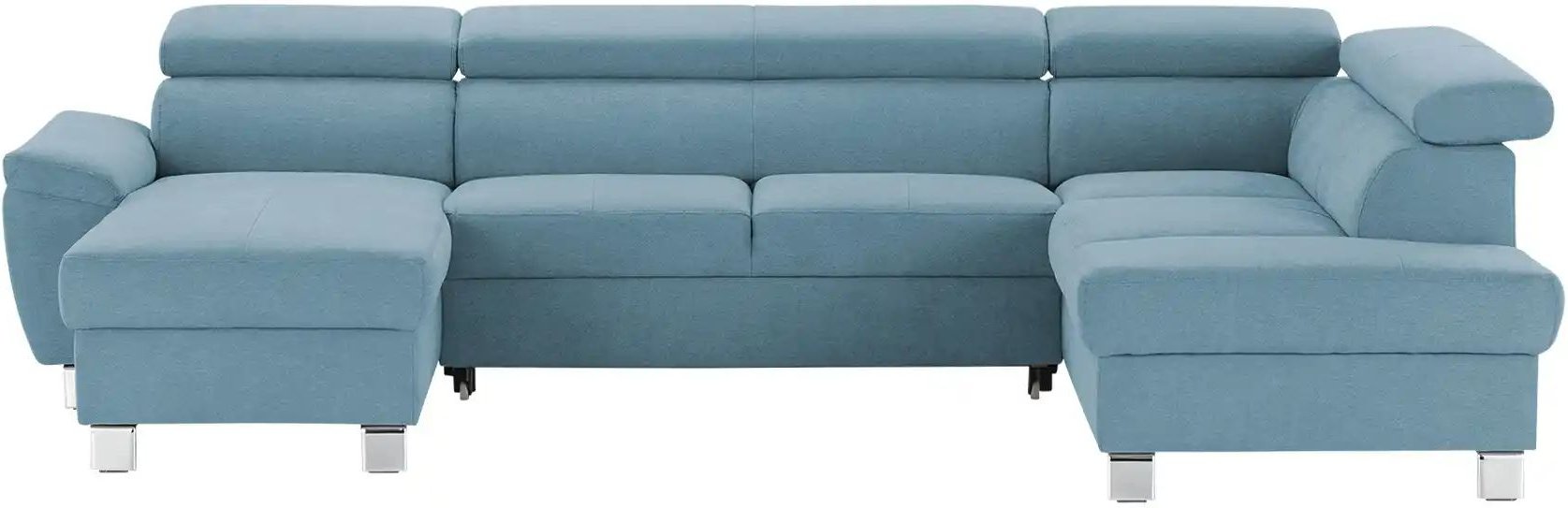 uno Wohnlandschaft aus Mikrofaser Avola ¦ blau ¦ Maße (cm): B: 318 H: 90 T: 208.0 Polstermöbel > Sofas > Schlafsofas - H...